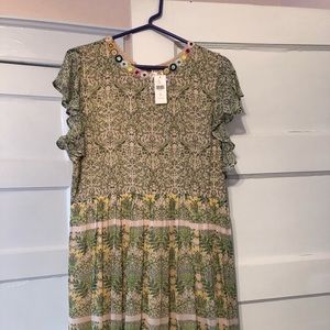 NWT Anthropologie Boho Cocktail Dress